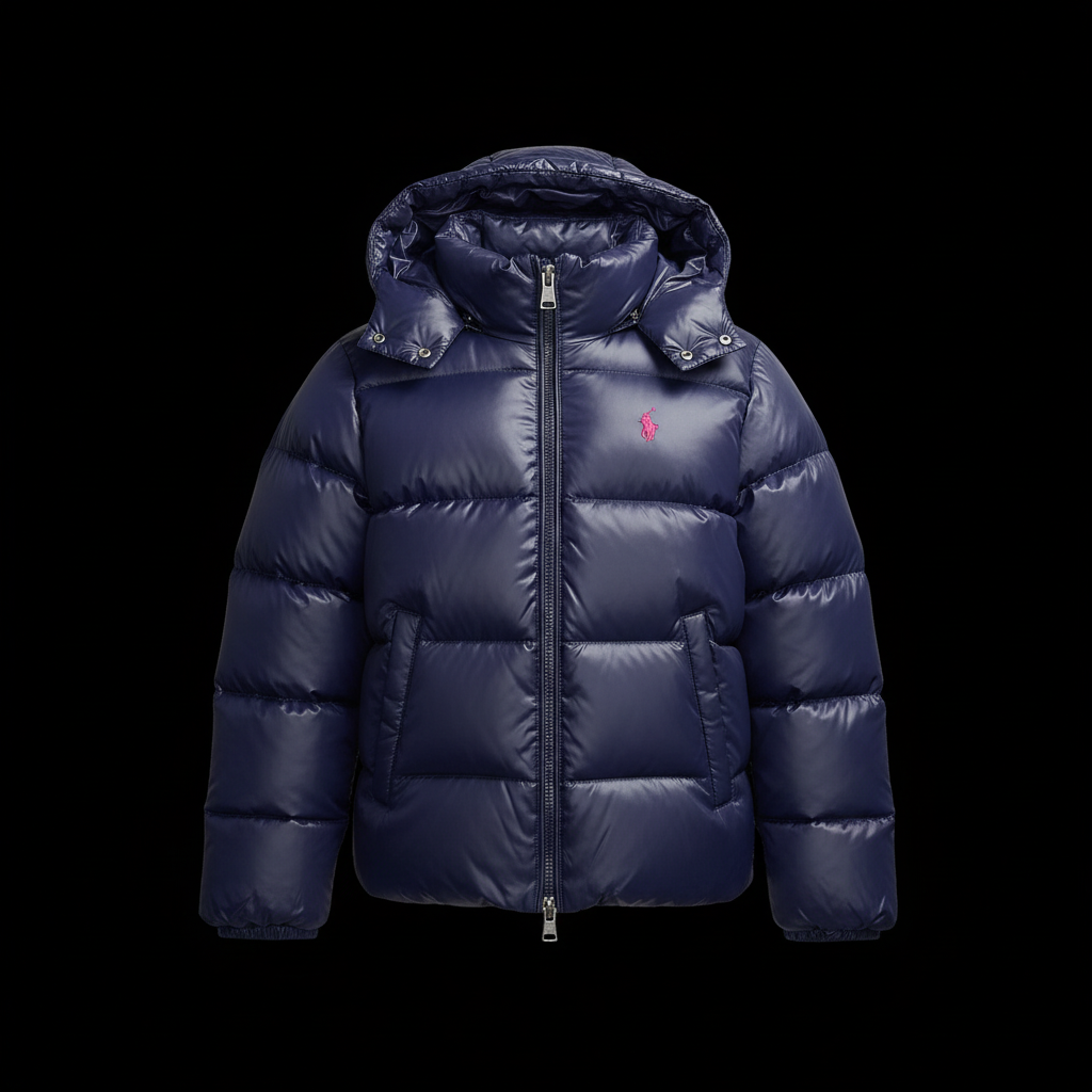 Navy Blue Puffer Jacket